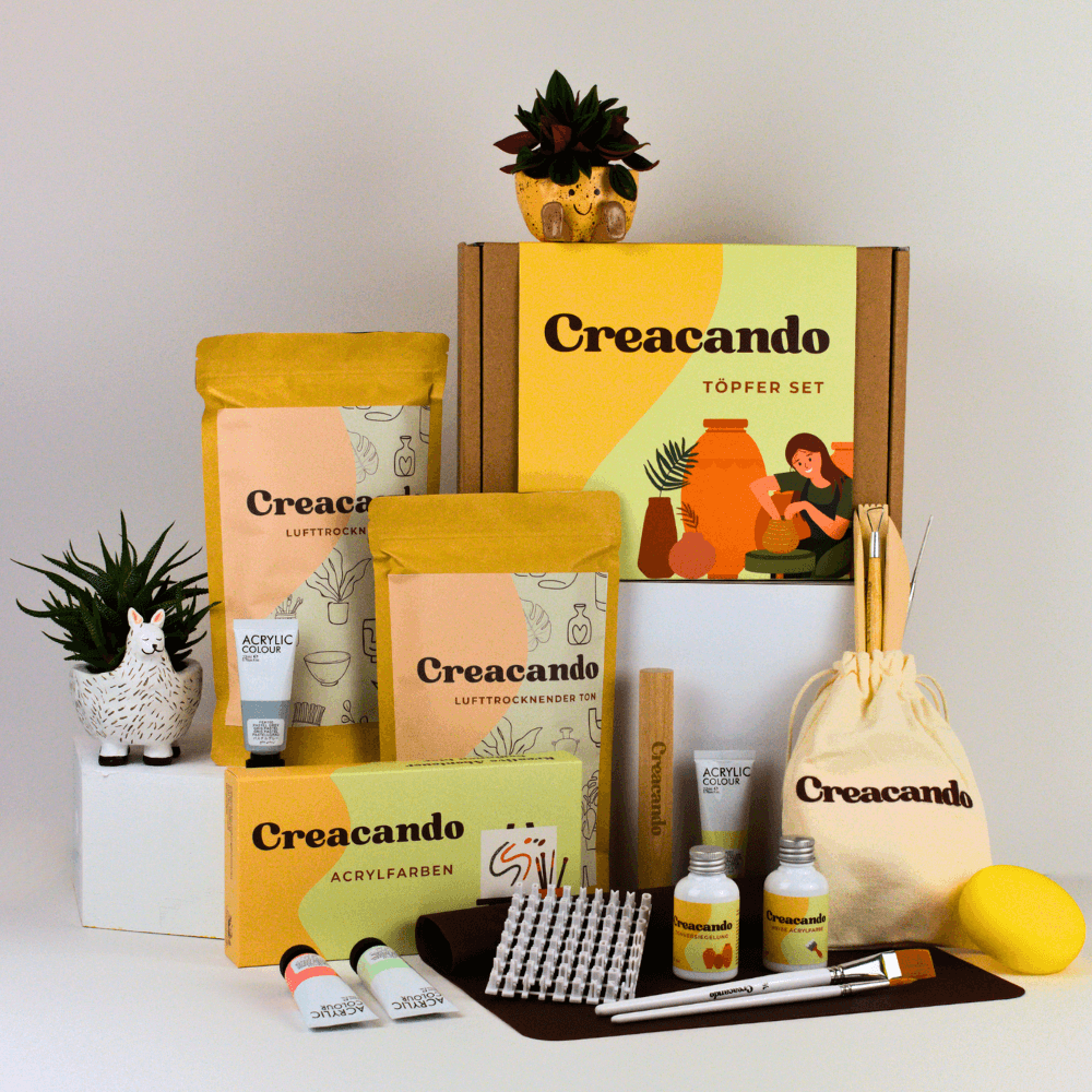 DIY-Sets zum Töpfern mit Ton – Creacando