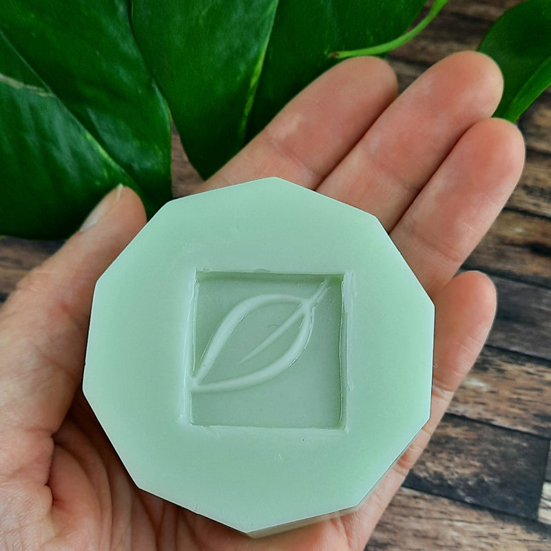 DIY-Box: Seifenset Blattgrün 'Natur und Entspannung' mit Reliefeinlagen